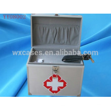 venta caliente caja de kit de primeros auxilios de aluminio con 2 opciones de color